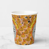 ラバーダックスパーソナライズされたフォトバースデーパーティー 紙コップ (左)