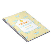 ラバーダックダッキー（アヒルちゃん）男女兼用ベビーシャワー ノートブック (右側)