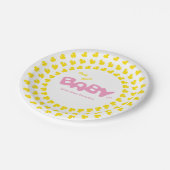 ラバーダックダックアヒルベビー ペーパープレート (アングル)