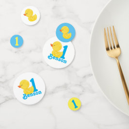 ラバーダックパーソナライズされた誕生日紙吹雪 コンフェッティ