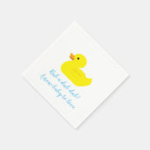 ラバーダックパーティーベビーシャワーベビーナプキンス スタンダードカクテルナプキン (角)