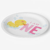 ラバーダックファースト誕生日 ペーパープレート (アングル)