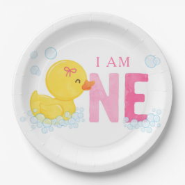 ラバーダックファースト誕生日 ペーパープレート