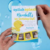 ラバーダックフィルム数々のストリップフォト写真誕生日 招待状