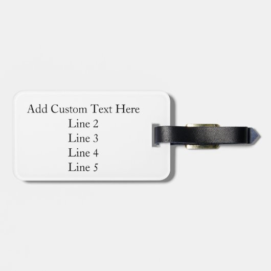 ラバーダックブルーの泡のパーソナライズされた子供 ラゲッジタグ (裏面横)