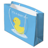 ラバーダックブルーイッツア男の赤ちゃんラージ抱き枕 ラージペーパーバッグ (裏面アングル)