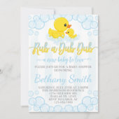 ラバーダックベビーシャワー招待状招待状 招待状 (正面)