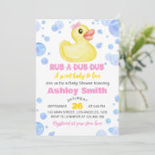 ラバーダックベビーシャワー招待状 招待状 (スタンド正面)