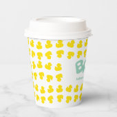 ラバーダックベビーネーム紙カップ 紙コップ (正面)