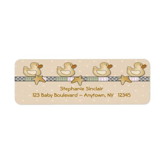 ラバーダックラベル ラベル (正面)