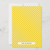 ラバーダック性別の表示パーティー 招待状 (裏面)