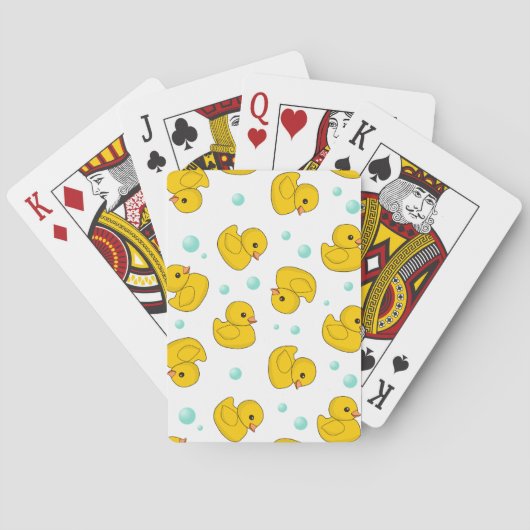 ラバーダック模様 トランプ (裏面)