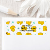 ラバーダック模様 ラベル (インサイチュ)