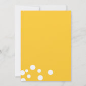 ラバーダック水色ベビーシャワー素朴 招待状 (裏面)