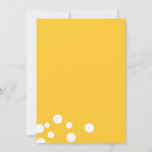 ラバーダック水色赤面ベビーシャワー 招待状 (裏面)