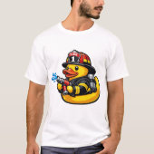 ラバーダック消防士 Tシャツ (正面)
