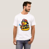 ラバーダック消防士 Tシャツ (正面フル)