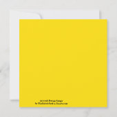 ラバーダック玩具黄秋秋無地の色 カード (裏面)