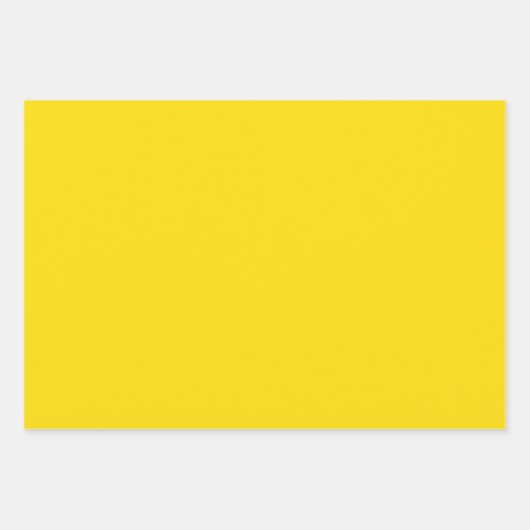 ラバーダック玩具黄秋秋無地の色 ラッピングペーパーシート (正面)