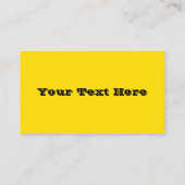 ラバーダック玩具黄秋秋無地の色 名刺 (裏面)