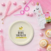 ラバーダック男女兼用カップル赤ちゃんシャワー ペーパープレート (パーティー)