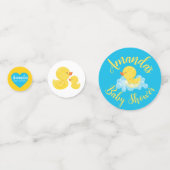 ラバーダック赤ちゃんシャワー紙吹雪 コンフェッティ (正面)