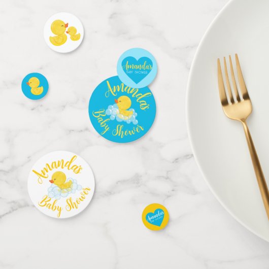 ラバーダック赤ちゃんシャワー紙吹雪 コンフェッティ (グループ)