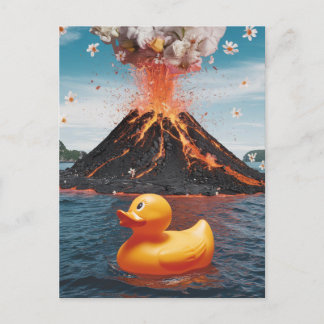 ラバーダック超現実火山 ポストカード