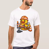 ラバーダック道路作業員 Tシャツ (正面)