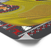 ラバーダック醜いサンタハットダッククリスマス ポスター (角)