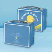 ラバーダック1st誕生日タイムカプセルランチボックス メタルランチボックス