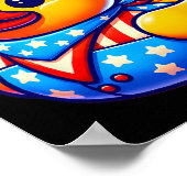 ラバーダック7月4日の独立記念日メンズウィメンズ ポスター (角)