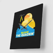 ラバーダック スクエア壁時計 (傾斜)