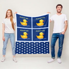 ラバーダック |フロート中位フリースブランケット フリースブランケット