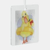 ラバーダック メタルオーナメント (正面右)