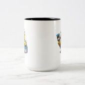 ラバーダック 画家 ツートーンマグカップ (中央)