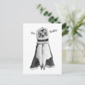 ラバーチキンサンタハガキ ポストカード (スタンド正面)