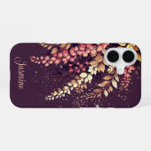 ラバーナムエレガントカスケード iPhone 16ケース (裏面横)