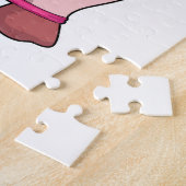 ラバーバンドとフィットネスで豚 ジグソーパズル (側面)