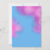 ラバーパステルクラウドブライダルシャワー招待 招待状 (裏面)