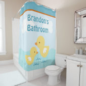 ラバーパーソナライズされたダッキー(アヒルちゃん)ズキッズシャワーカーテン シャワーカーテン (インサイチュ)