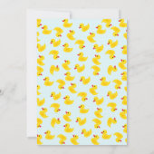 ラバーパーソナライズされたダッキー（アヒルちゃん）ノテカード サンキューカード (裏面)