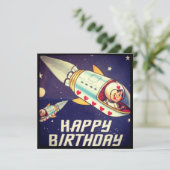 ラバーボーイ誕生日ロケット カード (スタンド正面)