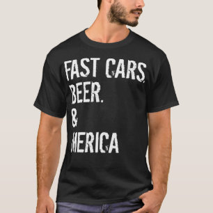 ラバーマッスルパパFAST CARS BEER AMERICA Tシャツ
