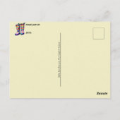 ラバーレインブーツ、ポストクロッシング ポストカード (裏面)