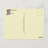 ラバーレインブーツ、ポストクロッシング ポストカード (裏面)