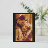 ラバーロマンチックなカップルヴィンテージ ポストカード (スタンド正面)