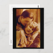 ラバーロマンチックなカップルヴィンテージ ポストカード (正面/裏面)