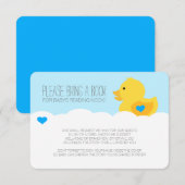 ラバー ダッキー バブルバス ボーイ ベビーシャワー エンクロージャー (正面/裏面)