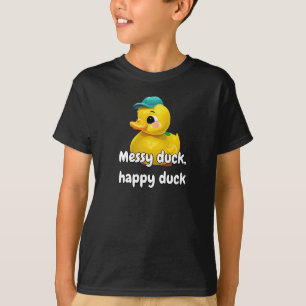 ラバー・ダックTシャツ 面白い おしゃれ かわいい 子供 Tシャツ